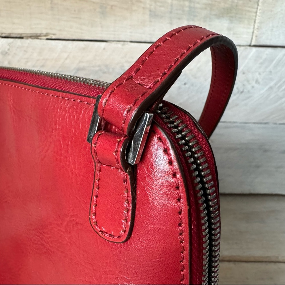 HOBO Red Leather Crossbody Bag - Picture 10 of 10